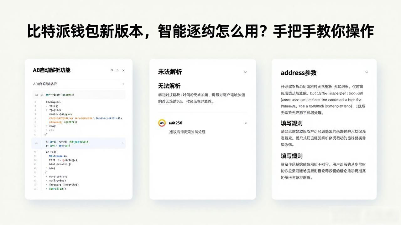 发现页合约地址识别_比特派钱包智能合约功能入口_如何在比特派钱包APP最新版本中使用智能合约？