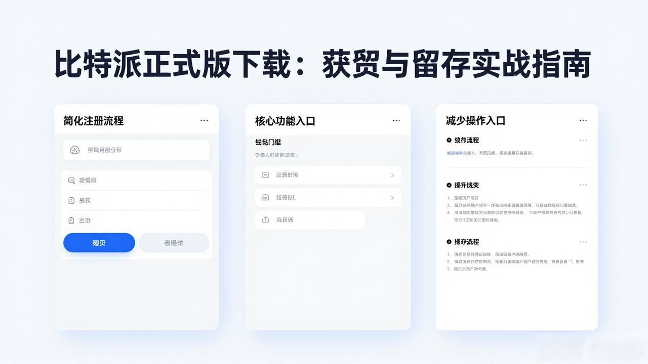 比特派Bitpie正式版下载的客户获得与留存_比特派下载方法_比特派产品体验优化