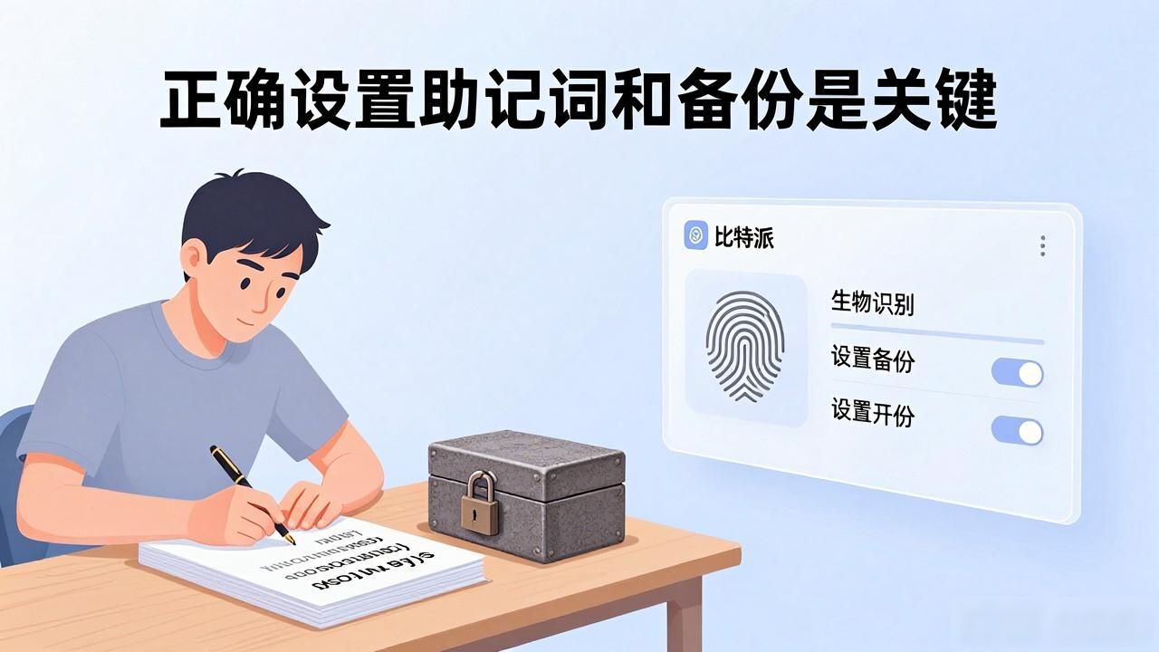 设置助记词和备份安全攻略_如何在比特派官方下载最新版中发挥引导作用？_获取比特派钱包官方下载渠道