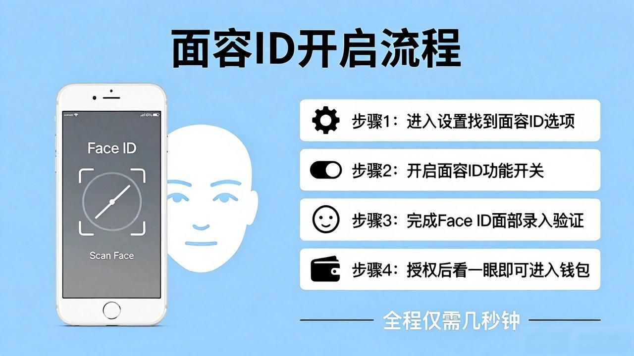 如何在Bitpie钱包中使用触控ID和面容ID(苹果用户)_Bitpie钱包苹果生物识别设置_Bitpie钱包Face ID开启教程