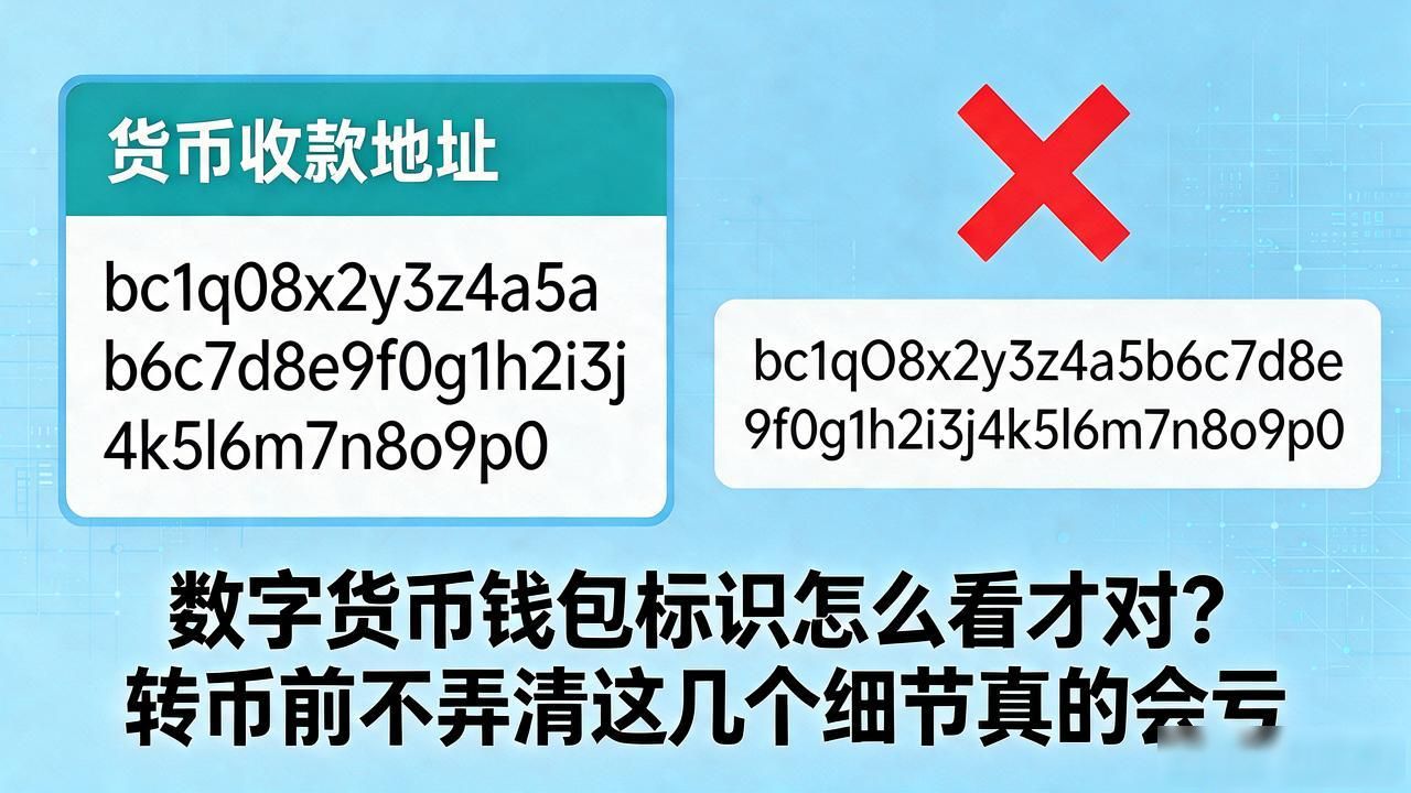 数字货币钱包标识_防止加密货币转账错误导致资产丢失_如何正确识别不同区块链钱包地址前缀