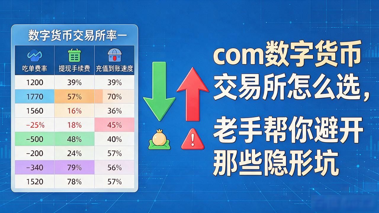 com数字货币交易所靠谱标准_com数字货币交易所_com交易所流动性与费用对比