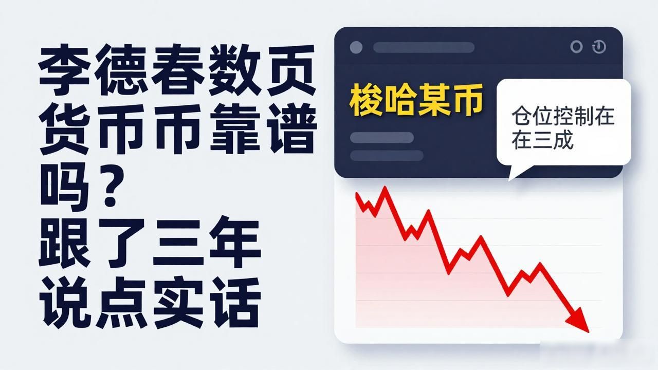 李德春数字货币投资_数字货币高频短线跟单风险_李德春带单仓位管理真相
