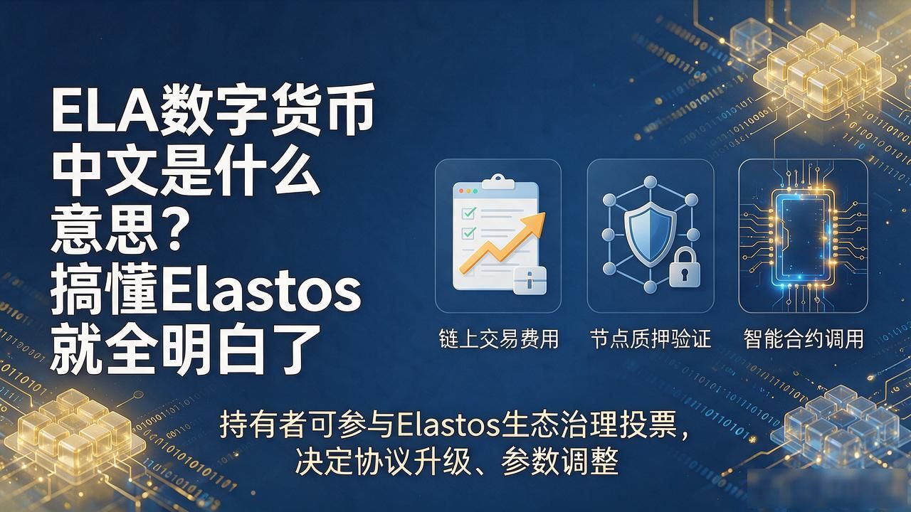 ELA数字货币中文是什么意思_Elastos代币是什么用途_ELA数字货币中文意思解释