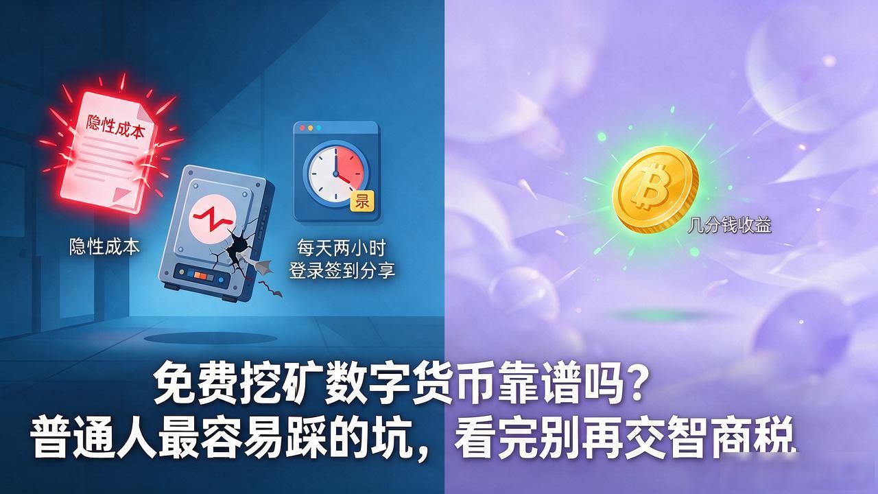 免费挖矿数字货币_零成本挖矿风险_免费挖矿骗局
