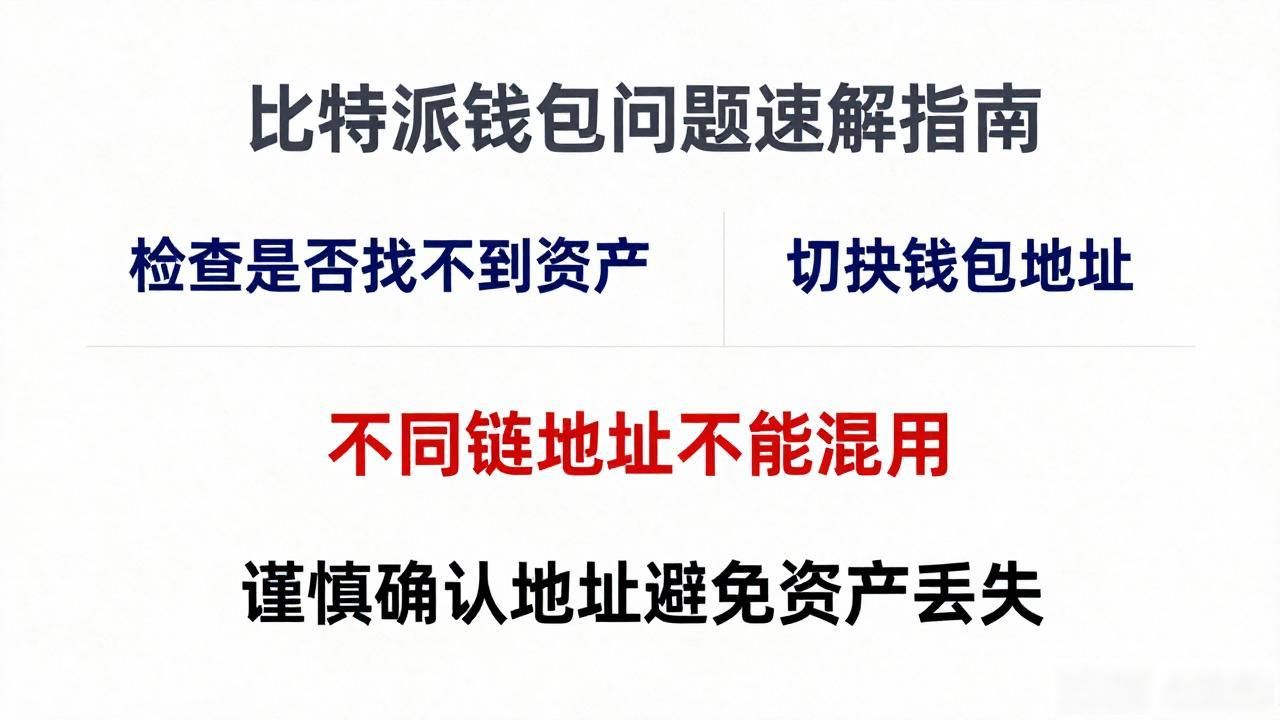 比特派钱包转账卡住问题_如何快速解决比特派钱包常见问题？_比特派钱包资产不显示解决方法